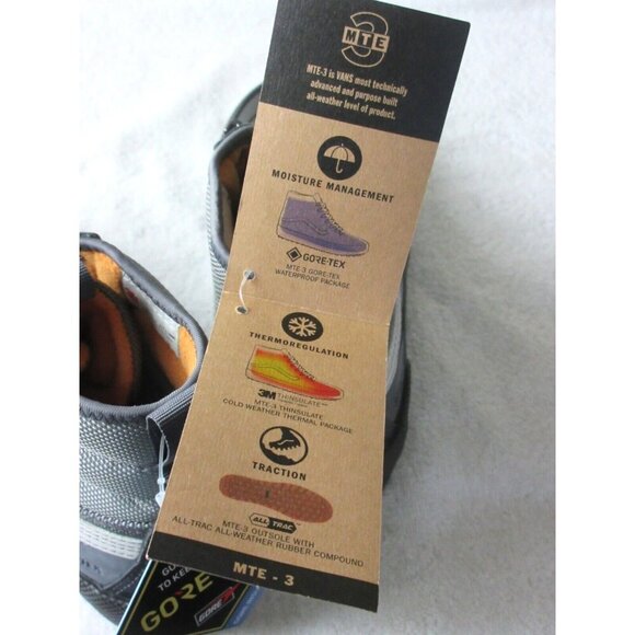 Vans Women's Sk8-Hi MTE-3 Stealth Black Asphalt Grey Waterproof Boots Size 8.5 - Picture 6 of 6